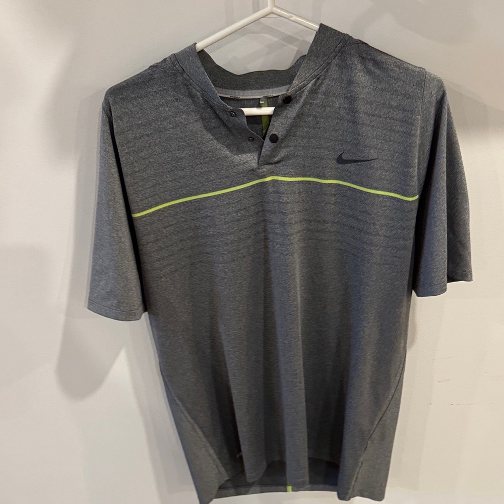 Nike Gray Men's Polo Shirt tiger woods